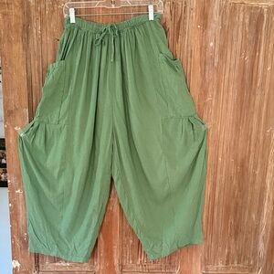 Free People Parachute Green pants